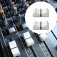 thumbnail image 5 of 20 tapas de fader de mezclador de potenciómetro, botón plano, tapas deslizantes de consola de audio de plástico, perillas de fader de mezclador de consola, perillas de eje de repuesto planas, 5 of 9