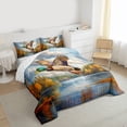thumbnail image 3 of jejeloiu Farmhouse Mallard Duck Queen Comforter Set,Country Farmhouse Lodge Bedding Comforter Set For Teens Reversible 3-Piece, 3 of 8