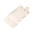 thumbnail image 2 of Organizador de joyas plegable en rollo, estuche de viaje de microfibra suave para collares y pendientes. Blanco, 2 of 9