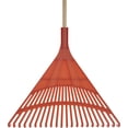 thumbnail image 2 of Superio Garden Rake with 48" Wood Handle - Adults size Orange/Light brown, 2 of 4