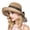 Khaki One Size, variant on Eonox Summer Wide Brim Sun Hat Sunscreen Cap Bow Foldable Solid Color Straw Hat