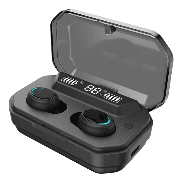 Upgraded Bluetooth 5 0 Wireless Earbuds Bluetooth Headphones With 240 Hour Playtime Deep Bass Hifi 3d Stereo Sound Built In Mic Earphones With Portable Charging Case For Smartphones And Laptops Walmart Com Walmart Com