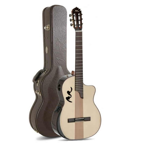 Manuel Rodrguez Caf Cortado Solid Spruce 4/4 Electro-Acoustic Guitar w/ Case