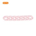 thumbnail image 3 of Unique Bargains 100Pack Acrylic Chain Linking Rings, Transparent Plastic Chain Links, Pale Pink, 3 of 7