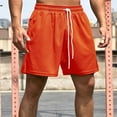 thumbnail image 4 of Sngxgn Men's Casual Beach Shorts Classic Summer Shorts with Elastic Waist(Orange,M), 4 of 4