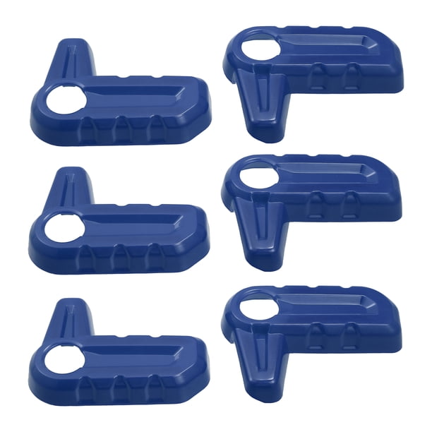 Cubierta de manija de interruptor de extracción de techo rígido para Jeep Wrangler JL JLU 2018-2023 para decoración de pestillo de panel Freedom Accesorios interiores 6 piezas azul oscuro