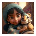 thumbnail image 1 of Pintura de diamante 5D DIY Taladro redondo completo Dibujos animados Princesa Jasmine Decor (A6773) Hugtrwg Para estrenar, 1 of 9