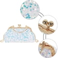 thumbnail image 3 of LinYooLi Women Mini Glitter Sequin Evening Handbag Clutch Metal Top-handle Bag Chain Strap Cross-body Bag, 3 of 6