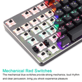 thumbnail image 4 of Teclado mecánico para juegos con cable retroiluminado con LED RGB, teclado mecánico para juegos 104 para jugadores de PC y trabajo Xemadio 2033359-4, 4 of 9