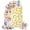 Yellow, variant on White Birthday Arch Backdrop Cover 4x1.65 Ft,Spandex Wedding Arch Stand Cover,Colorful Confetti Ribbons Polka Dots Classroom Round Top Stretch Fitted Background Covers for Birthday Ceremony Party