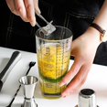thumbnail image 2 of Coctelera Escala transparente Bar Coctelera Copa Vino Mezcla Fruta Afortunado Sencillez, 2 of 3