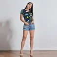 thumbnail image 5 of Goofa Funny Spaceships Printed Women Rash Guard Short Sleeve,Tummy control Swimsuit Surfing Swimsuit Bathing Suit One Piece Swimsuit UPF 50-, 5 of 9
