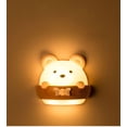 thumbnail image 1 of ER Luz de noche LED recargable con forma de oso lindo enchufable R brillar Electrónica, 1 of 5