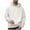 01-White, variant on Hoodies for Men Full Zip Solid Color Sports Loose Drawstring Sweatshirts Long Sleeve Hooded Pocket Sweatshirt Dark Blue M