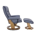 thumbnail image 3 of Starline Designs LLC Scandinavian / European-styled recliner and ottoman, Grey Blue, 3 of 3