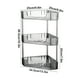 thumbnail image 3 of Organizador de esquina de cocina Estante triangular para especias sobre encimera | Estantería de plástico montada en la pared de 3 niveles | Negro verde transparente sin agujeros | Almacenamiento, 3 of 6