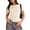 Apricot, variant on Women's Soft Short Sleeve T-Shirt, Crew Neck Top Slim Fit Basic Tee for Summer Casual Y2k Everyday Wear Haze Blue Small