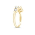 thumbnail image 4 of 5/8 CT Round Cut Natural White Diamond Enhancer Gurad Wedding Ring For Women In 14K Solid Yellow Gold (I-J Color, I1-I2 Clarity, 0.62 Cttw) IGI Certified, 4 of 7
