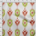 thumbnail image 4 of oneOone Cotton Poplin Orange Fabric Asian Ikat Quilting Supplies Print Sewing Fabric By The Yard 42 Inch Wide, 4 of 4