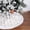 Snow, variant on LoomJoyz 47 Inch White Plush Faux Fur Christmas Tree Skirt, Cozy Holiday Decor for Family Home & Christmas Party