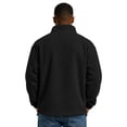thumbnail image 3 of Delconic Mens Quarter Zip Fleece Pullover Jacket Long Sleeve Stand Collar Warm Outerwear Casual Relaxed Fit for Fall Winter Black L, 3 of 7