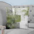 thumbnail image 4 of 18x18 Pillow Covers Set of 2, Sage Green Ombre Throw Pillow Covers Decorative Couch Cushion Case, Vintage Shabby Abstract Plaid Art Microfiber Square Pillowcases for Bedroom Car Living Room, 4 of 7