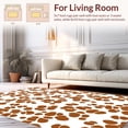 thumbnail image 2 of ODIKA 4'x6' Machine Washable Non-Slip Area Rug, Modern Patchwork Style with Varied Spotted Motifs and Freeform Shapes High Traffic Rug, Brown, 313184, 2 of 7