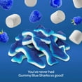 Blue Sharks Gummy Candy, Blue Raspberry Marshmallow Flavor - 1-Pound ...