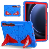 ShieldPlus for Samsung Galaxy Tab S9 FE 5G Case 10.9 inch/for Galaxy Tab S9 Case 11 inch 2023, Galaxy Tab S9/S8/S7 11" Case with Kickstand Pencil Holder, Shockproof Silicone Rugged Case for Kids,Blue