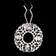 thumbnail image 4 of Horquillas de Cabello jinwen Clips Diadema de cabellero Plata floral, 4 of 8