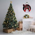 thumbnail image 3 of Eveokoki 12" Christmas Decor,All I Want for Christmas Is You Sign for Front Door,Funny Sign Wreaths Hanging Wooden Plaque Decoration Round Rustic Wood Decor Gift, 3 of 5