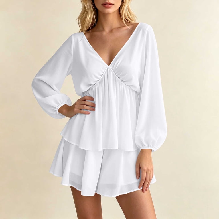 white mini flowy dress Adair White Mini Dress anywhere that rewards a light Ocean Skies White Flowy Mini