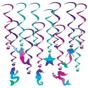 Beistle - Mermaid Whirls - 17½"-29½" - Pack of 6