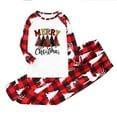 thumbnail image 3 of Odeerbi Matching Family Christmas Pajamas Sets Plaid Sleepwear Parent-Child Xmas Patchwork Plaid Printed Homewear Suits Round Neck 2025 Long Sleeve Two-piece Jammies Sets Loungewear for Kids, 3 of 7