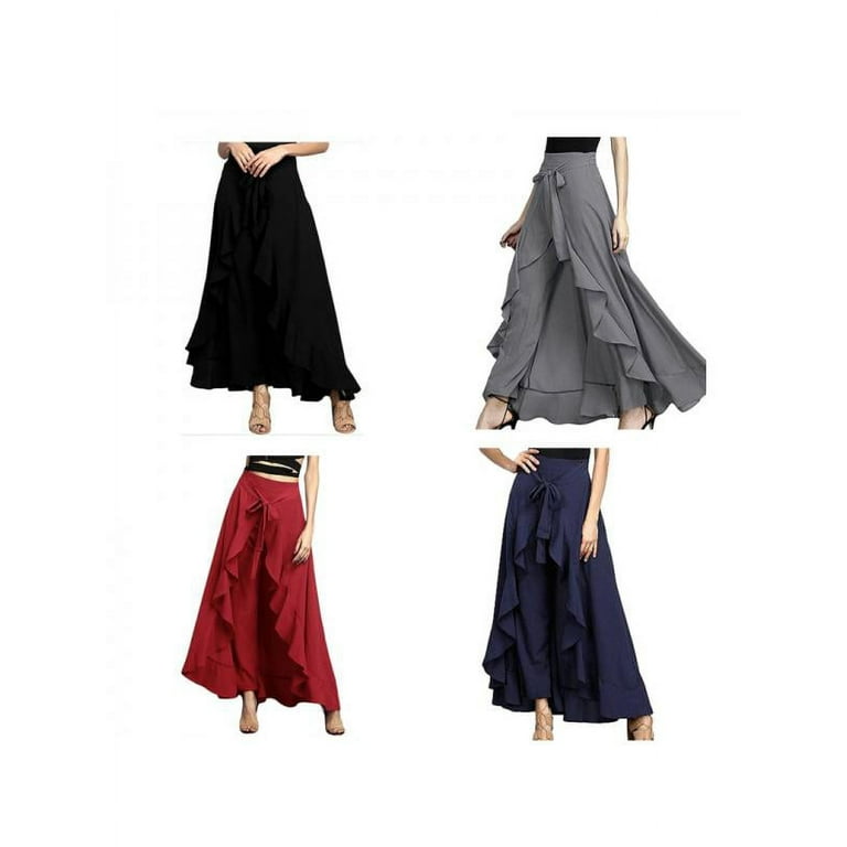 CRASH VELOUR WRAP SKIRT WITH PANTS