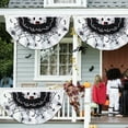 thumbnail image 5 of LmnLft Halloween Pleated Bunting Flags Outdoor, Half Fan Banner with 3 Grommets for Porch and Garden Display, 5 of 6