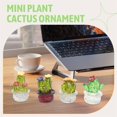 thumbnail image 4 of 4 Piezas de Adornos Interiores para AutomóViles, Figuras ArtíSticas Cactus, DecoracióN del Hogar, Cactus Plantas en Miniatura Manualidades Escritorio A, 4 of 5
