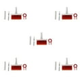 thumbnail image 3 of relayinert Durable 4x Keyboard Cleaning Brush Corner Gap Tools for High-Performance Keyboard Gamers PC Red 15x8x3cm 5Set, 3 of 6