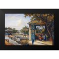 thumbnail image 2 of Chinese School 18x13 Black Modern Framed Museum Art Print Titled - Chinese Ladies Playing Mahjong In The Pavilion of a House, 2 of 5