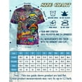 thumbnail image 2 of Magic Mushroom Alien Trippy Shroom Hawaiian Shirt for Men, Button Down Summer Beach Short Sleeve, Sizes S-5XL, 2 of 4