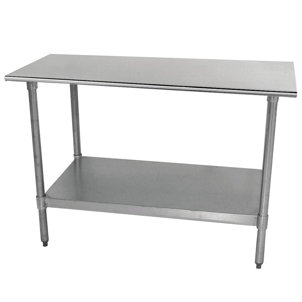 Flat Top Work Table Stainless Steel Top 24"x84" 