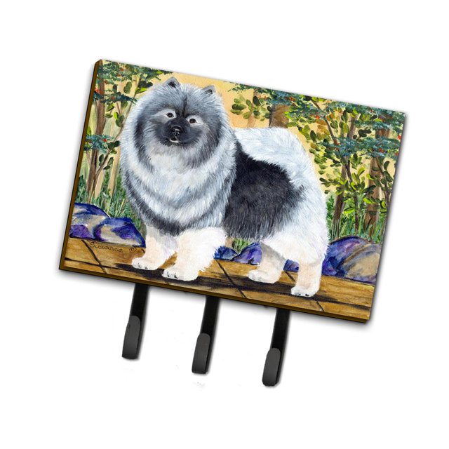 ""Caroline'S Treasures Ss8127Th68 Keeshond Soporte Para Correa O Gancho Para Llaves Grande Multicolor""