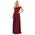 thumbnail image 3 of Women's May Queen Eggplant Bridesmaid Dresses Satin and Plus Size Gowns MQ1644 20, 3 of 7