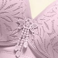 thumbnail image 5 of Ohufall Plus Size Push Up Bras for Women Embroidery Light Comfortable No Steel Rims Everyday Bralettes Full Coverage Soft Support Bra, 5 of 6