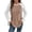 (New19)Khaki, variant on Womens Waffle Knit Tunic Tops Casual Crewneck Pullover Long Sleeve Shirts With Pockets Loose Fit Blouses Fall Autumn Basic Tees