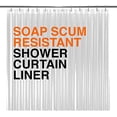 thumbnail image 3 of (2 pack) LiBa PEVA 10-Gauge Shower Curtain Liner, 72” W x 84” H - Clear, 10G Extra Heavy Duty Thickness for Bathroom, 3 of 9
