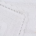 thumbnail image 3 of Home Weavers Inc Home Weavers Casual Elegence Bathmat Absorbent Cotton Machine Washable, Reversible Bath Rug White 17"x24", 3 of 5