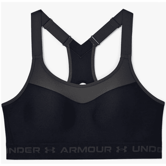 Under Armour Women's High Impact Crossback Sports Bra - 44DDD - BLACK