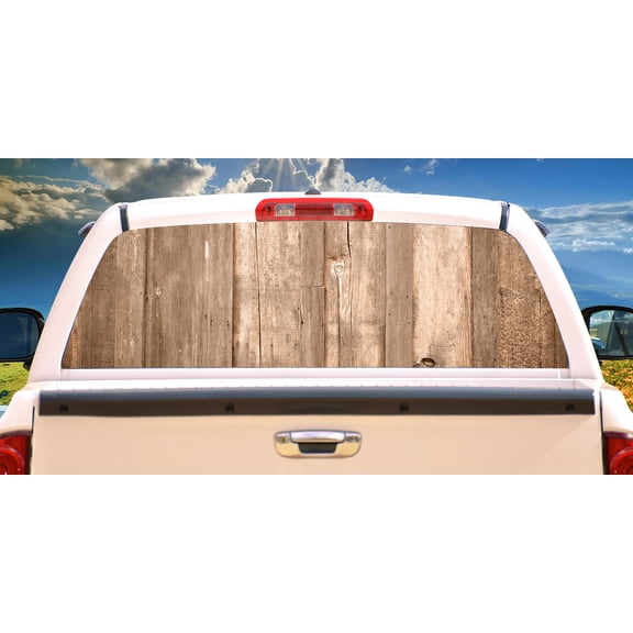 ON THE FENCE Rear Window Graphic truck view thru vinyl decal back