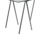 thumbnail image 3 of Flash Furniture Glass Computer Desk with Silver Metal Frame, 3 of 4